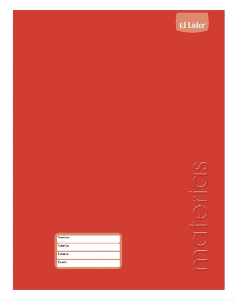 CUADERNO CL COLORES BASICOS LIDER 100H (UNIDAD)