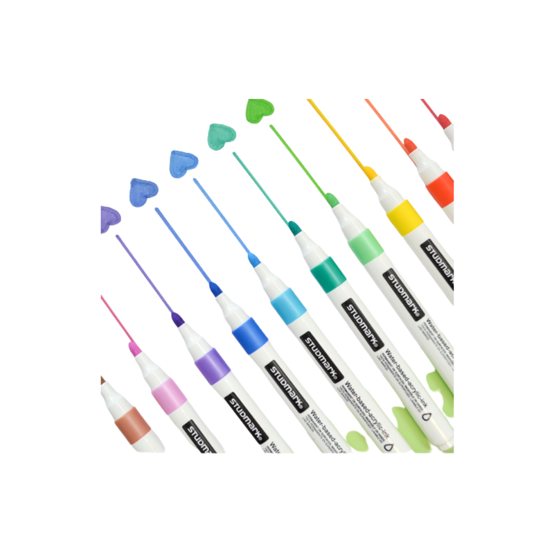 MARCADOR ARTISTICO BOLA 6 COLORES STUDMARK