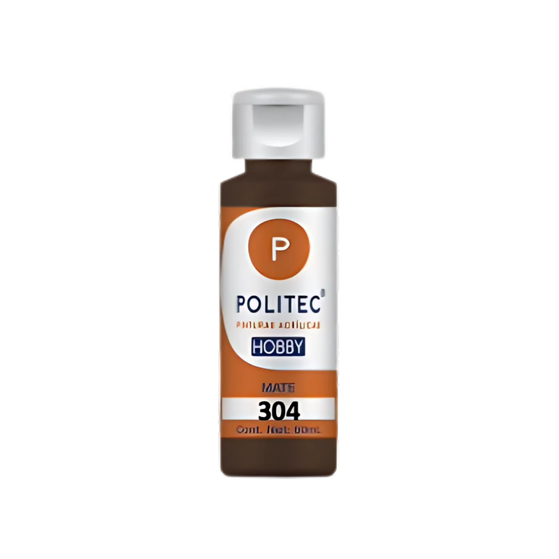 PINTURA #304 POLITEC SOMBRA CAFE 60ML