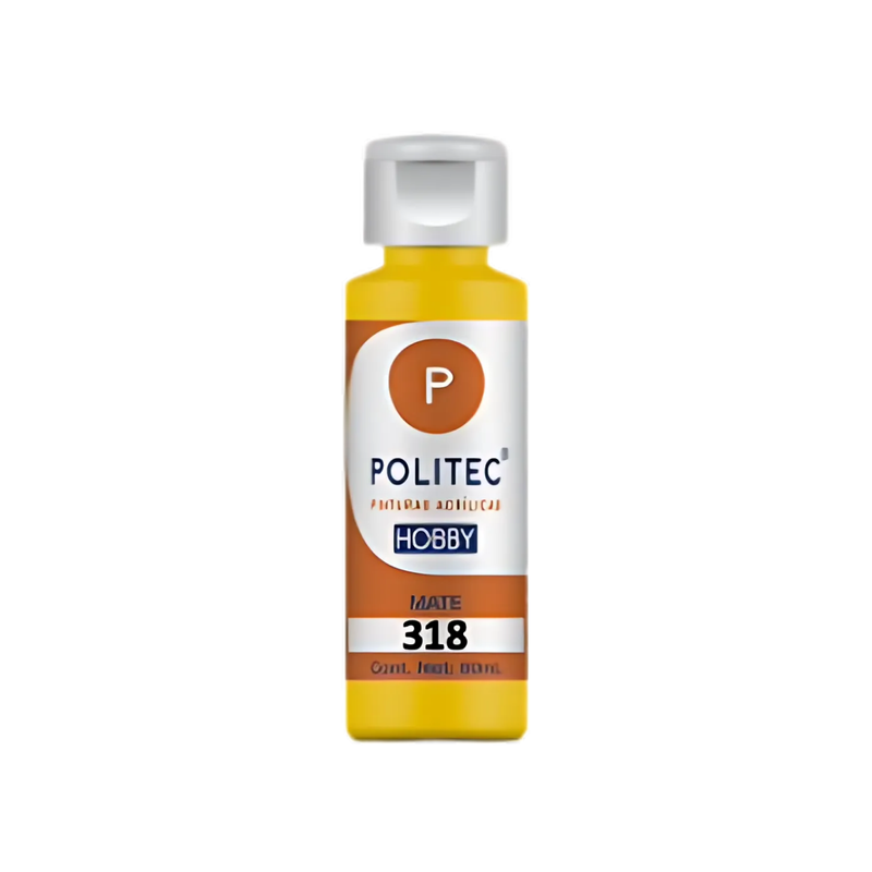 PINTURA #318 POLITEC AMARILO MEDIO 60ML