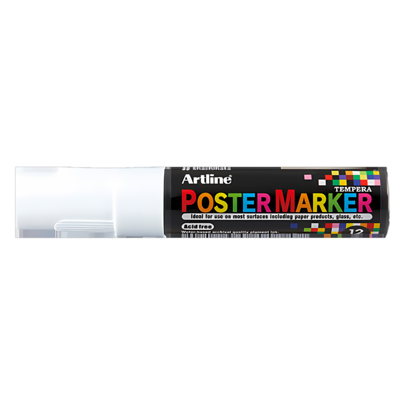 MARCADOR PARA POSTERS ARTLINE PUNTA 30MM BLANCO