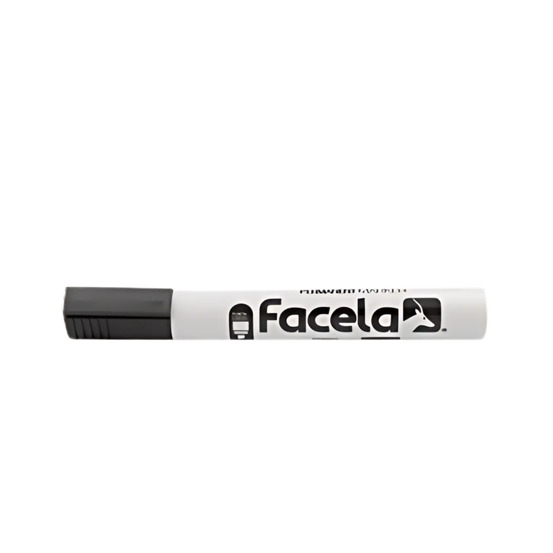 MARCADOR PLASTICO P/PIZARRA NEGRO P/REDONDA (12 UNIDADES)