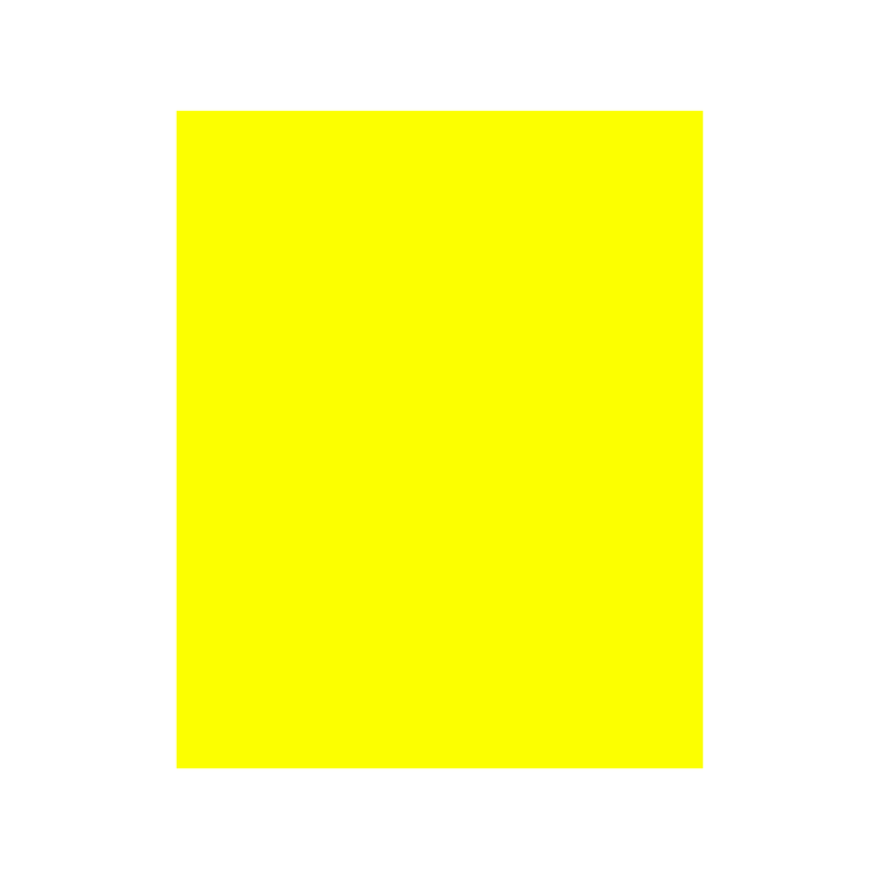 CARTULINA  SATINADA AMARILLO NEON 64 X  56 (PAQ 25)