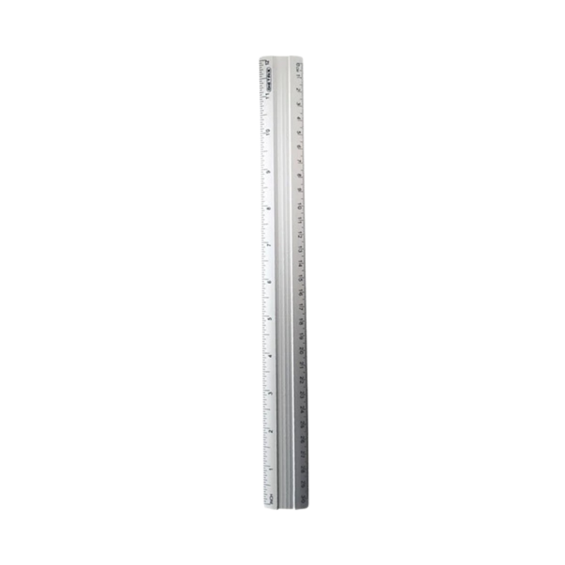 REGLA 30CM LISA ALUMINIO