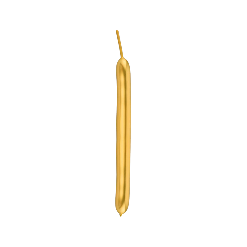GLOBO No. 5 DORADO METAL PAYASO (50 UDS)