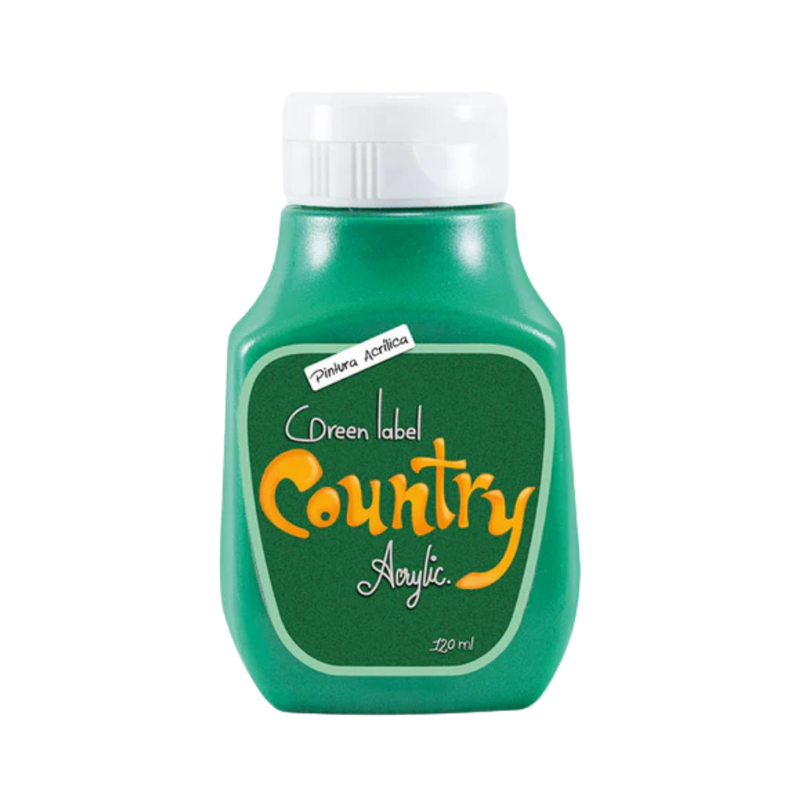 PINTURA COUNTRY 120ML #121 VERDE FESTIVO