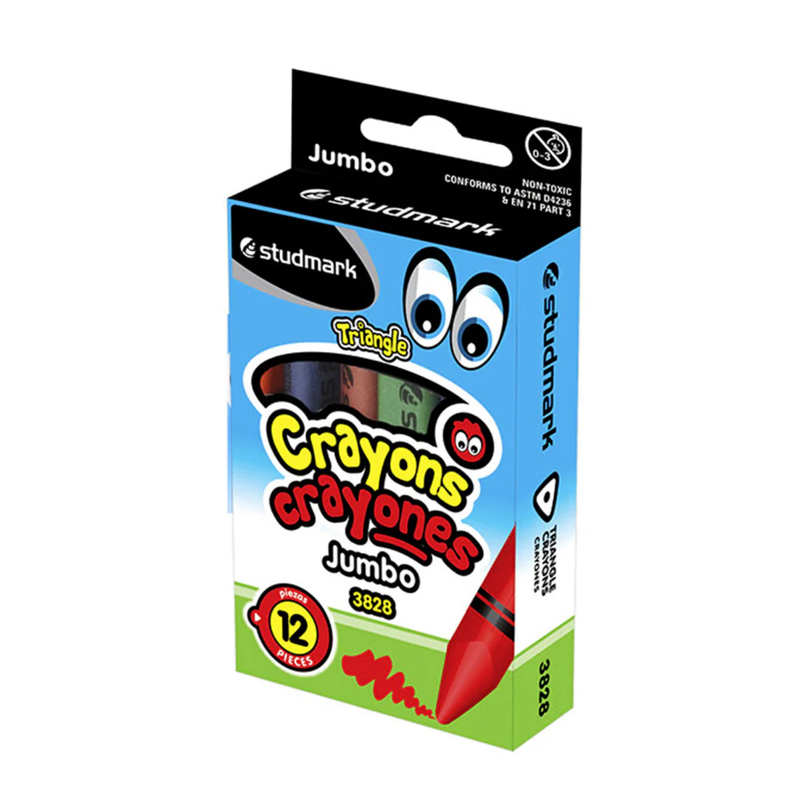 CRAYONES JUMBO 12 COLORES STUDMARK
