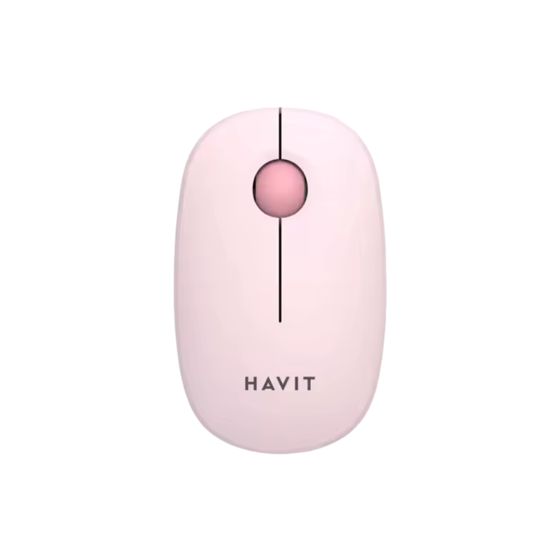 MOUSE INALÁMBRICO HAVIT MS57GT WIRELESS ROSADO UNIDAD