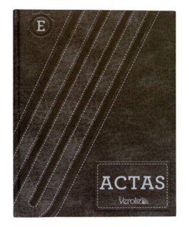 ACTAS 200 FOLIOS VEROLIZ CUADERNO HOJAS REMOVIBLES