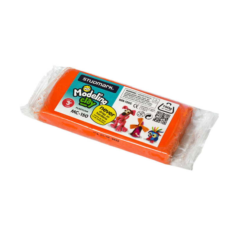 PLASTILINA BARRA 150G NARANJA