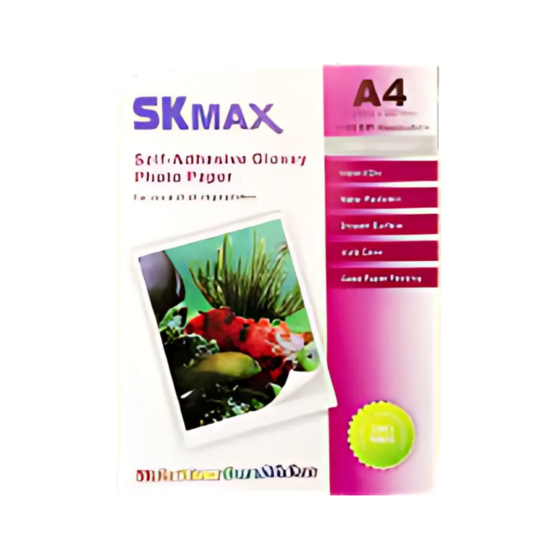 PAPEL FOTOGRÁFICO ADH BRILLANTE T/C  135G ADHESIVO (25H)