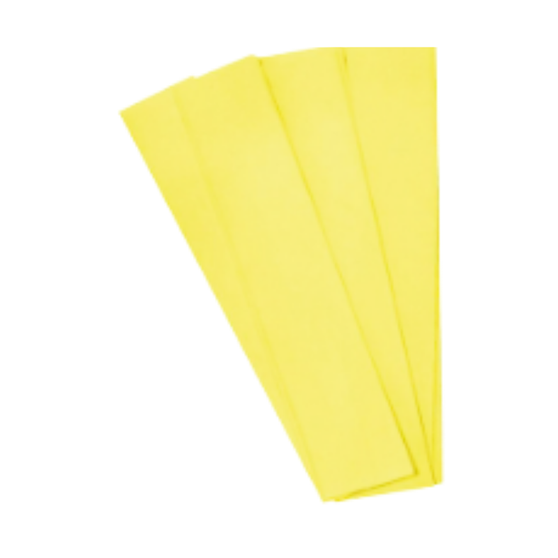 PAPEL CREPE AMARILLO 50 X 200cm (PAQ 10)