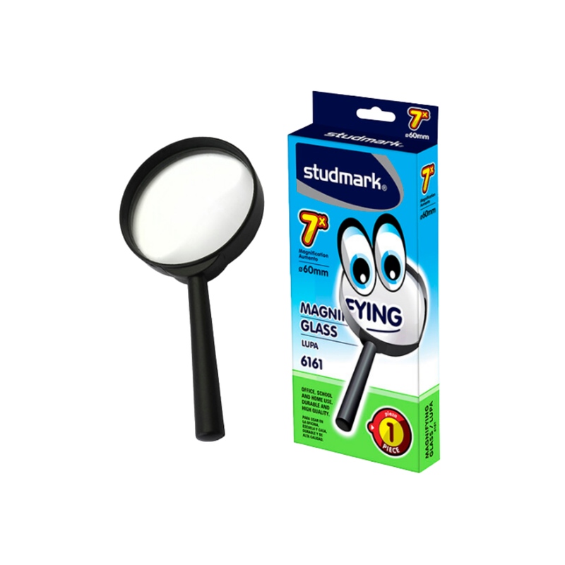 LUPA ESCOLAR PLASTICA  MEDIANA 60MM 7X STUDMARK UNIDAD