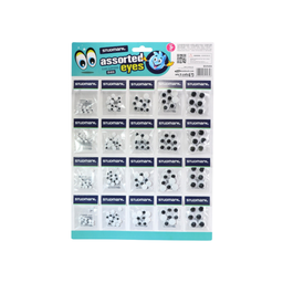 [ST-EY-01A] OJOS MOVILES NEGROS PEQ  20 UNIDS STUDMARK