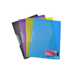 [ST-01601] FOLDER A4 C-PRENSILLA PLASTI BOLSILLO, SURTIDO (12 UNID) STUDMARK