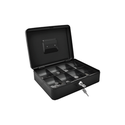 [ST-04705-A] CAJA P- EFECTIVO 12" NEGRA C- LLAVES