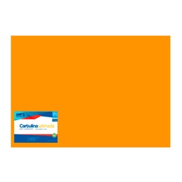 [CS-NA] CARTULINA SATINADA NARANJA 64 x56 (PAQ 25)