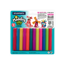 [ST-MC-020N] PLASTILINA 12 COLORES NEON 200G
