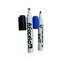 [OFF- PT15019] MARCADOR PLASTICO P/PIZARRA AZUL P/REDONDA (12 UNIDADES)
