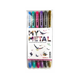 [OFF-0157] PLUMAS MY METAL BL6 UNIDAD