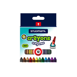 [OFF-ST-03828] CRAYONES JUMBO TRIANG 12 COLORES STUDMARK