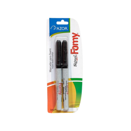 [OFF-30312] MARCADOR PERM. P/FOMY NEGRO SIGNAL AZOR 2UDS