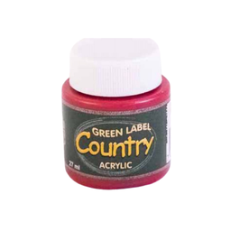 PINTURA COUNTRY 27ML #107 ROJO NAVIDAD
