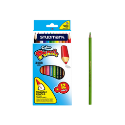[ST-03408] LAPICES DE COLOR 12 COLORES TRIAGULAR STUDMARK