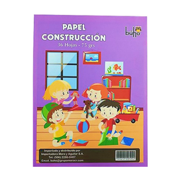 [OFF-9142] PAPEL CONSTRUCCION BUHO BLOCK (36 HOJAS)