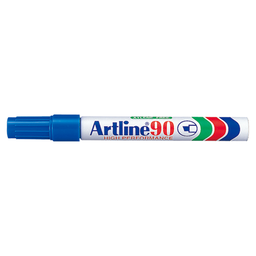 [OFF-90A] MARCADOR PERM. RECARG. BISELADO ARTLINE 90 AZUL