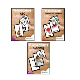 [OFF-67524] FLASH CARDS TARJETAS DE MEMORIA- CAJA DE 25 PIEZAS - DISEÑOS SURTIDOS -MEDIDAS TARJETA 9.5X14.5 CM SICOBEN