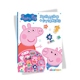 [OFF-BP-H-CS-4356] JUGANDO + STICKERS PEPPA PIG 27X20CM- 24 PAG + 1 STICKERS SICOBEN