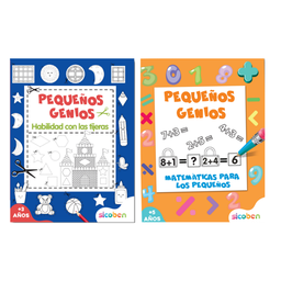 [OFF-BR-S-A-8564] PEQUEÑOS GENIOS (MATEMATICA Y HABILIDADES CON TIJERA) 2 TÍTULOS SICOBEN