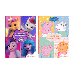 [OFF-BP-H-C-2462] AVENTURAS CON COLORES HASBRO 2 TITULOS 16 PAG SICOBEN