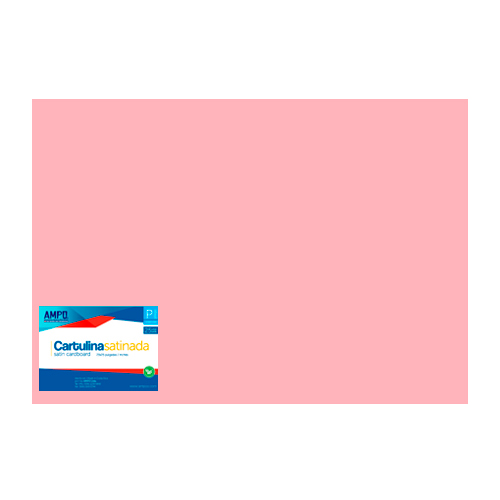 [CS-ROSO] CARTULINA SATINADA ROSADO OSC. 64 x56 (PAQ 25)