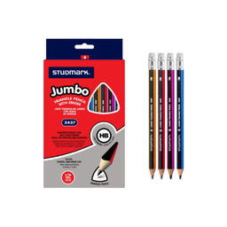 [ST-03438] LAPIZ TRIANGULAR GRAFITO JUMBO CORTO STUDMARK (CJ 6)